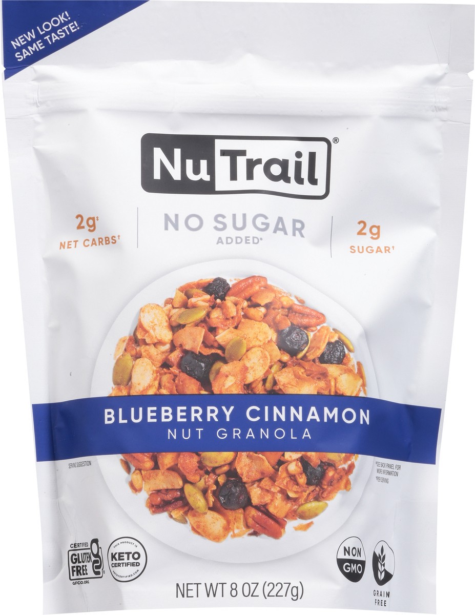 slide 4 of 13, NuTrail No Sugar Added Blueberry Cinnamon Nut Granola 8 oz, 1 ct
