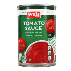 Weis Quality Tomato Sauce Made With Sea Salt