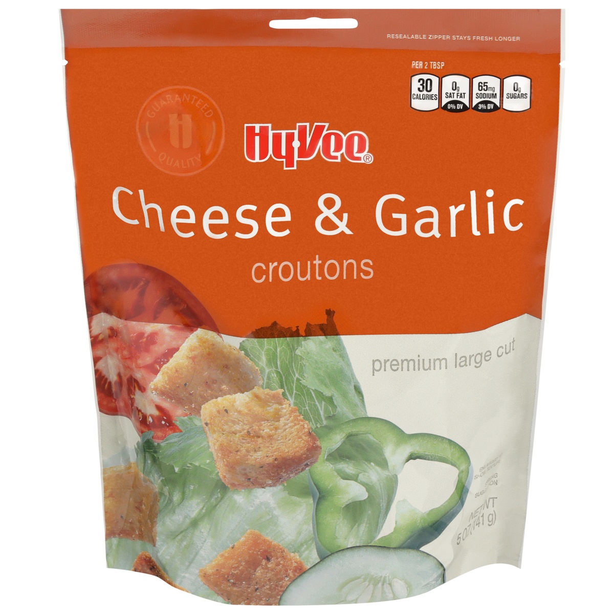 slide 1 of 1, Hy-vee Cheese & Garlic Croutons, 5 oz