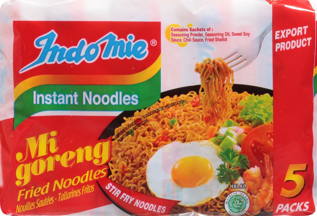 slide 7 of 9, Indomie Mi Goreng Instant Stir Fry Noodles 5 - 3 oz Packs, 15 oz