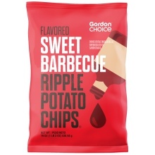 slide 1 of 1, Gordon Choice Sweet Barbecue Ripple Potato Chips, 19 oz