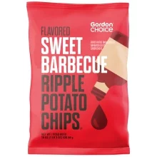 Gordon Choice Sweet Barbecue Ripple Potato Chips - 19 oz
