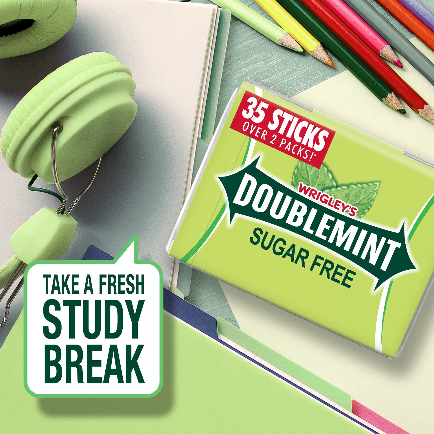 slide 7 of 8, Doublemint Sugar Free Gum 6 ea, 6 ct