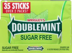 DOUBLEMINT Gum Sugarfree Chewing Gum, 35 Sticks (Pack of 6)