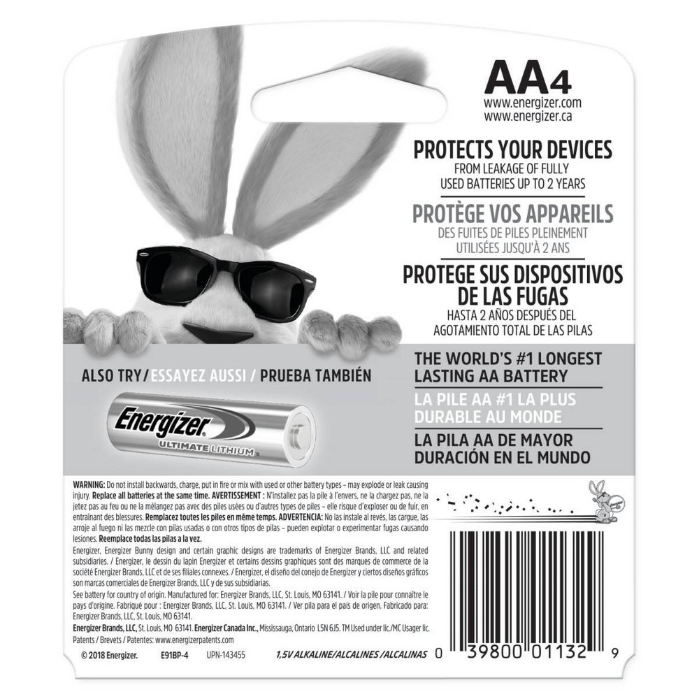 slide 2 of 4, Energizer Max AA Batteries, 4 ct
