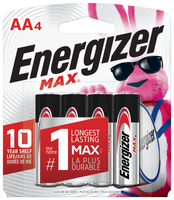 slide 1 of 4, Energizer Max AA Batteries, 4 ct