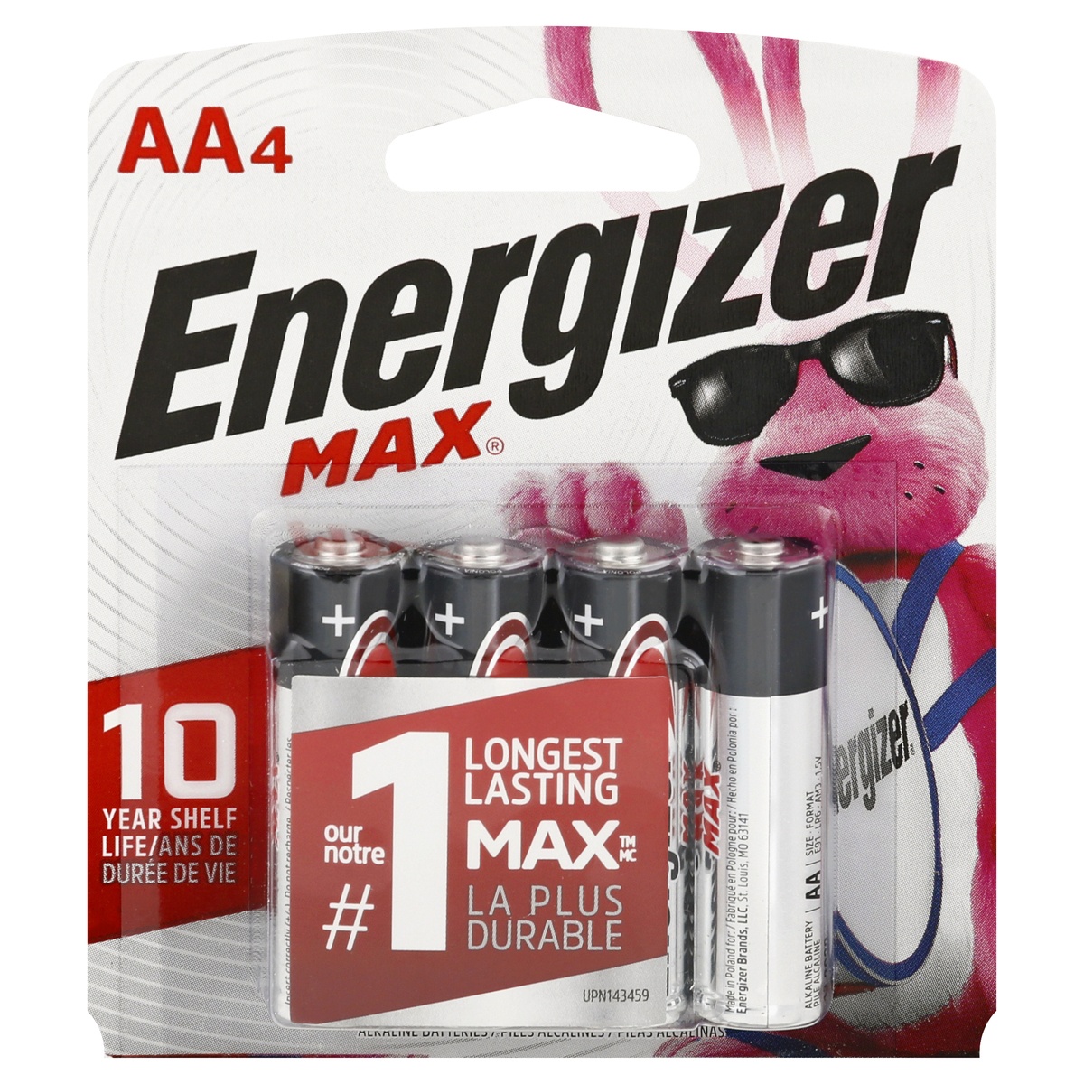 slide 1 of 10, Energizer Max AA Batteries, 4 ct