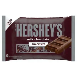 HERSHEY'S Milk Chocolate Snack Size, Halloween Candy Jumbo Bag, 19.8 oz