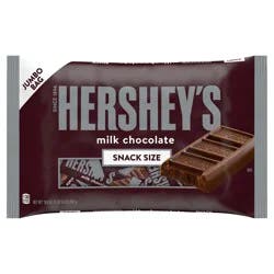 HERSHEY'S Milk Chocolate Snack Size, Halloween Candy Jumbo Bag, 19.8 oz