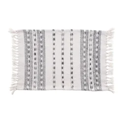 Room & Retreat, Pebble Path Stripe Placemat, 13 In X 19 In