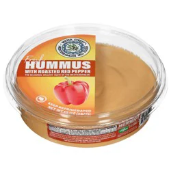 Water Street Deli Fresh Hummus with Roasted Red Pepper 10 oz
