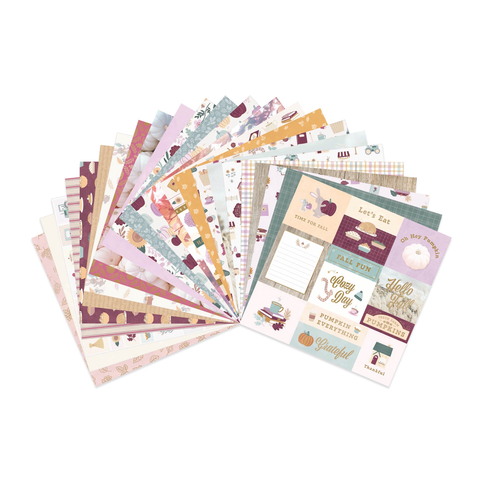 slide 3 of 3, Craft Smith 12" X 12" Berry Tapestry Fall Paper Pad, 12 in x 12 in