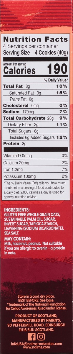 slide 6 of 9, Nairn's Gluten Free Original Oat Grahams 4 ea, 4 ct