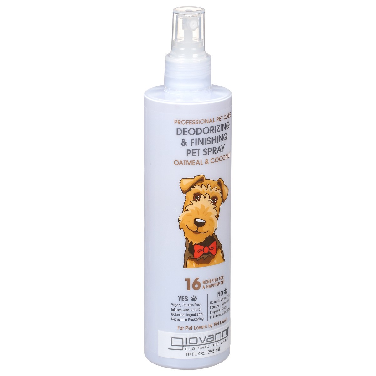 slide 8 of 9, Giovanni Deodorizing & Finishing Pet Spray Oatmeal & Coconut, 10 oz
