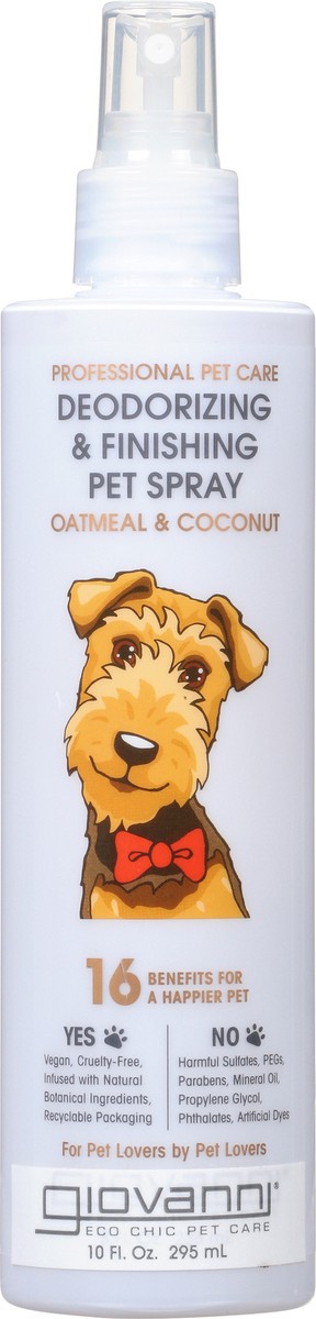 slide 1 of 9, Giovanni Deodorizing & Finishing Pet Spray Oatmeal & Coconut, 10 oz
