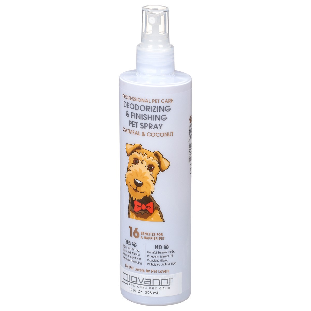 slide 6 of 9, Giovanni Deodorizing & Finishing Pet Spray Oatmeal & Coconut, 10 oz