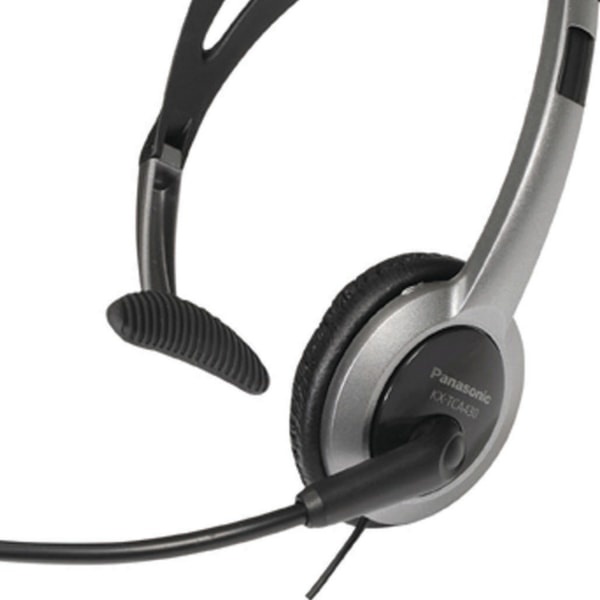 slide 4 of 7, Panasonic Kx-Tca430 Headset - Mono - Sub-Mini Phone - Wired - Over-The-Head - Monaural - Semi-Open - 4 Ft Cable, 1 ct