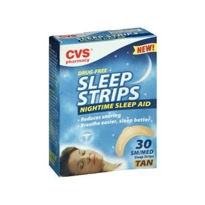 slide 1 of 1, CVS Pharmacy Sleep Strips Small/Medium Tan, 30 ct