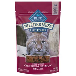 Blue Buffalo Blue Wilderness Soft-Moist Chicken & Salmon Recipe Cat Treats 2 oz