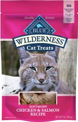 Blue Buffalo Blue Wilderness Soft-Moist Chicken & Salmon Recipe Cat Treats 2 oz