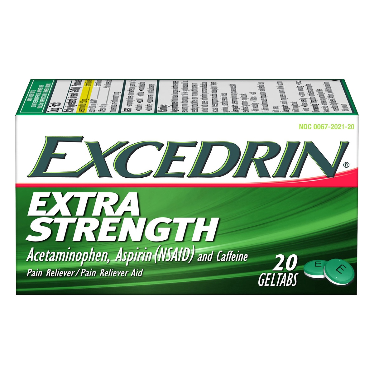 slide 1 of 11, Excedrin Extra Strength Pain Reliever Gel Tabs Acetaminophen Aspirin Nsaid, 20 ct