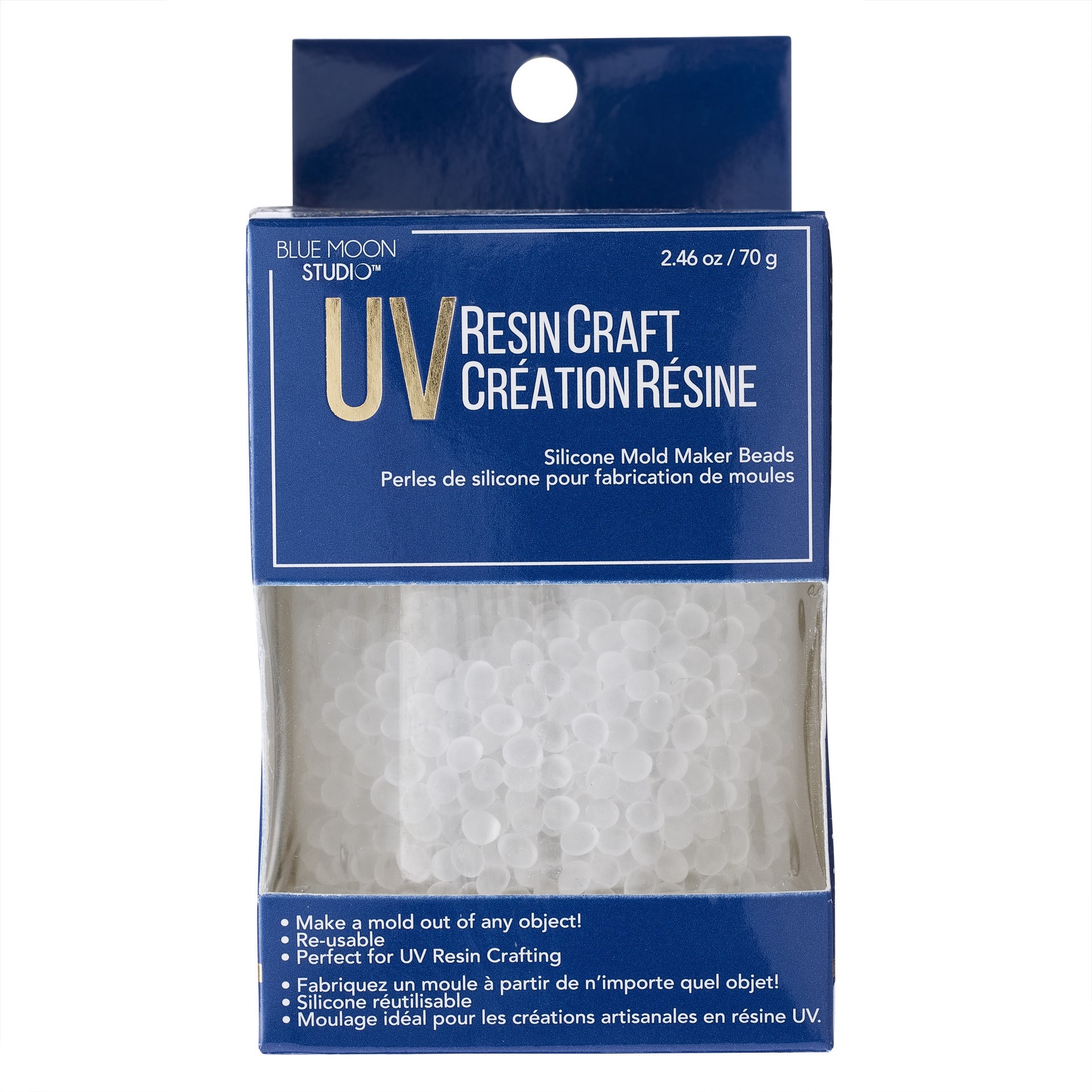 slide 7 of 8, Blue Moon Studio Uv Resin Craft Silicone Mold Maker Beads, 70 gram