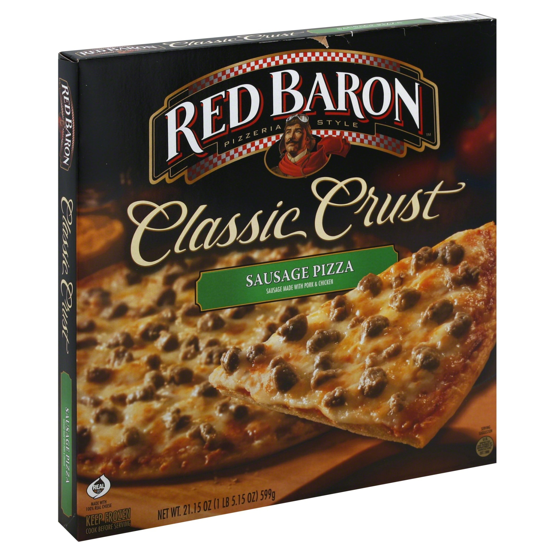 slide 1 of 4, Red Baron Pizza 21.82 oz, 21.82 oz