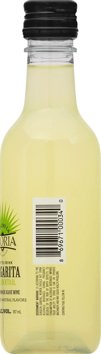 slide 8 of 9, Rancho La Gloria Margarita Classic Lime Wine Cocktail 187 ml, 187 ml