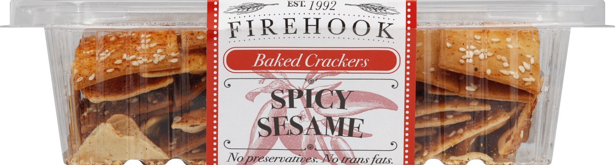 slide 2 of 4, Firehook Spicy Sesame Baked Crackers, 7 oz