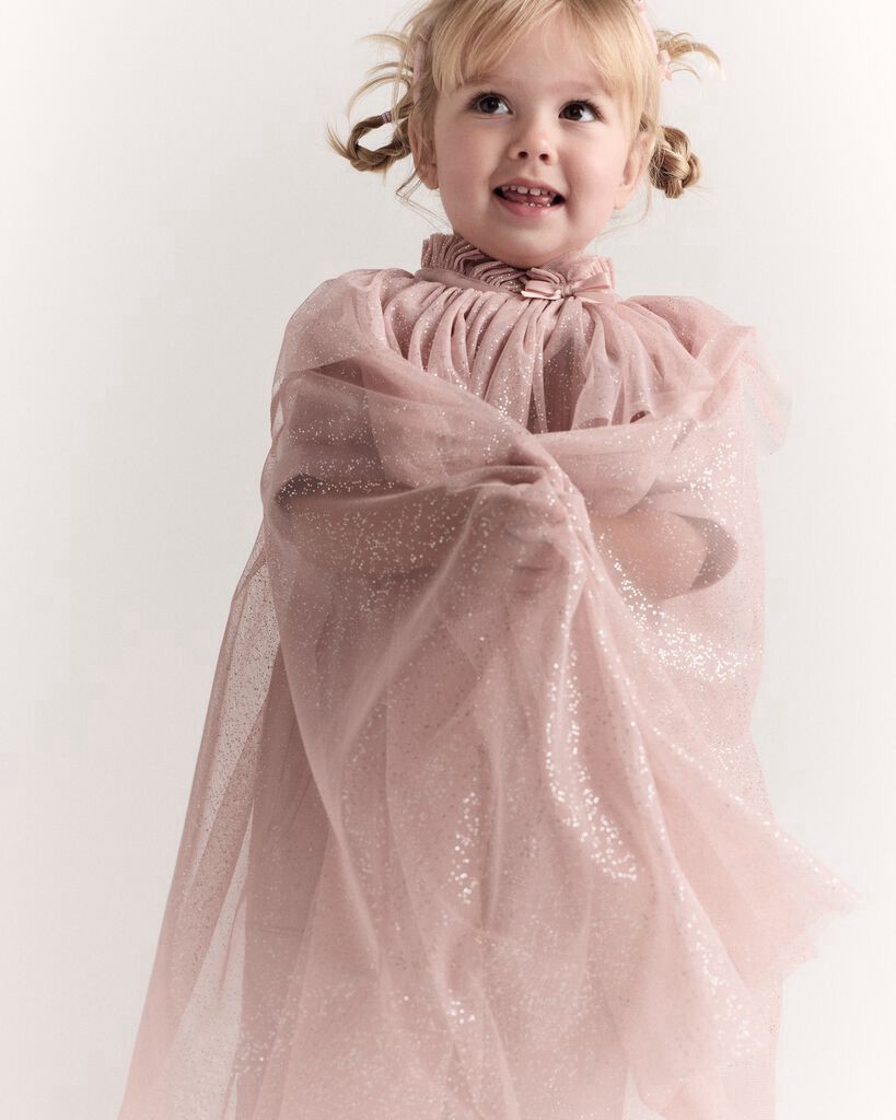 slide 2 of 6, Otteravenue Toddler Girl Confetti Dress Up Cape - Light Pink Light Pink 3T-UP, 1 ct