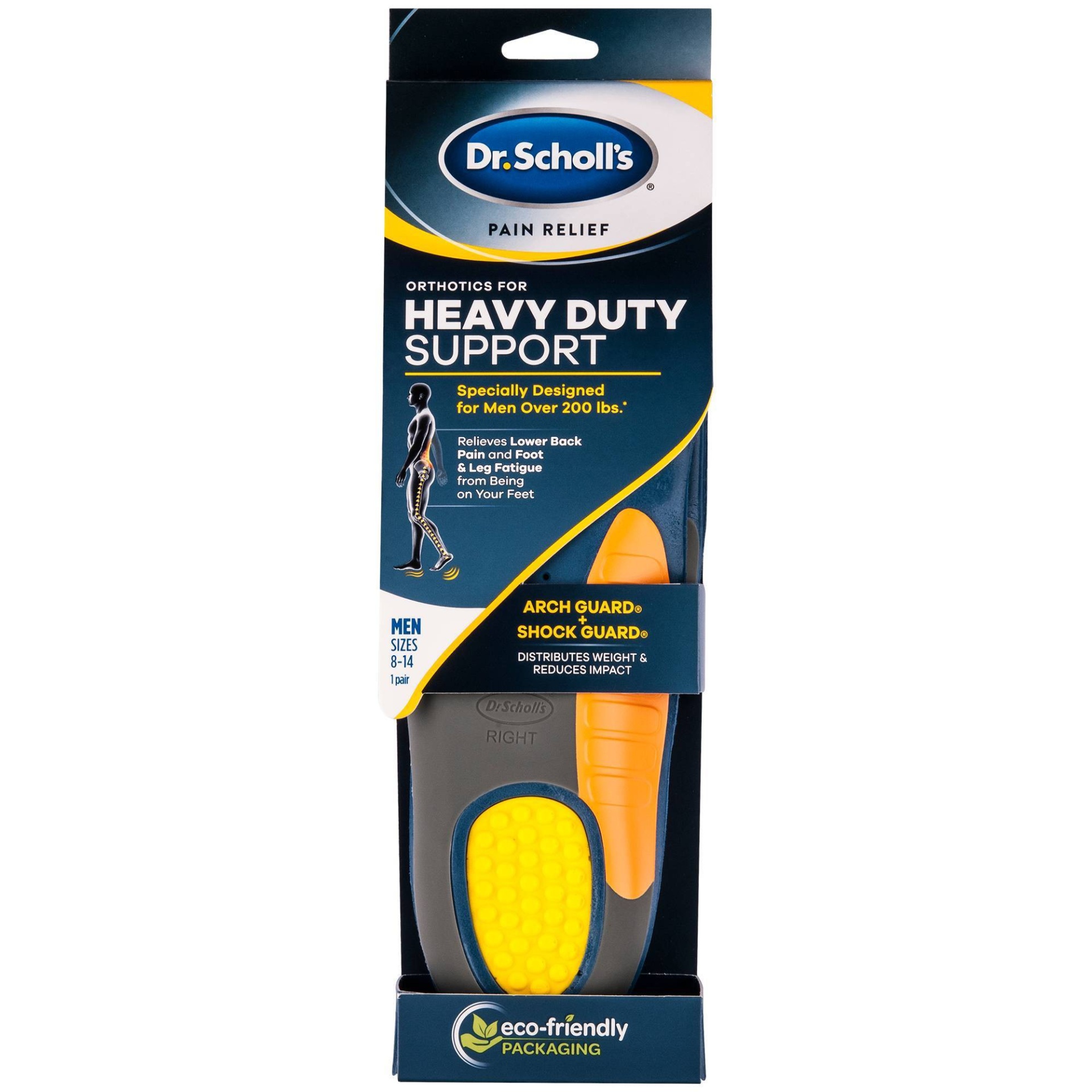 slide 1 of 2, Dr. Scholl's Pain Relief Orthotics Heavy Duty Insoles For Men - Size (8-13), 1 pair