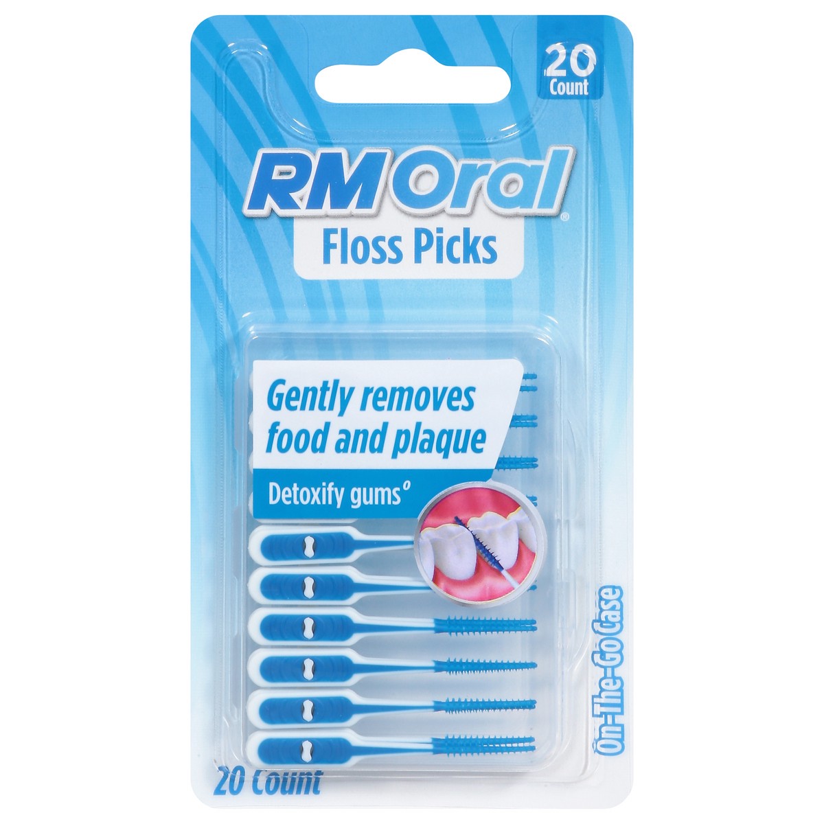 slide 2 of 12, RM Oral Floss Picks 20 ea, 20 ct