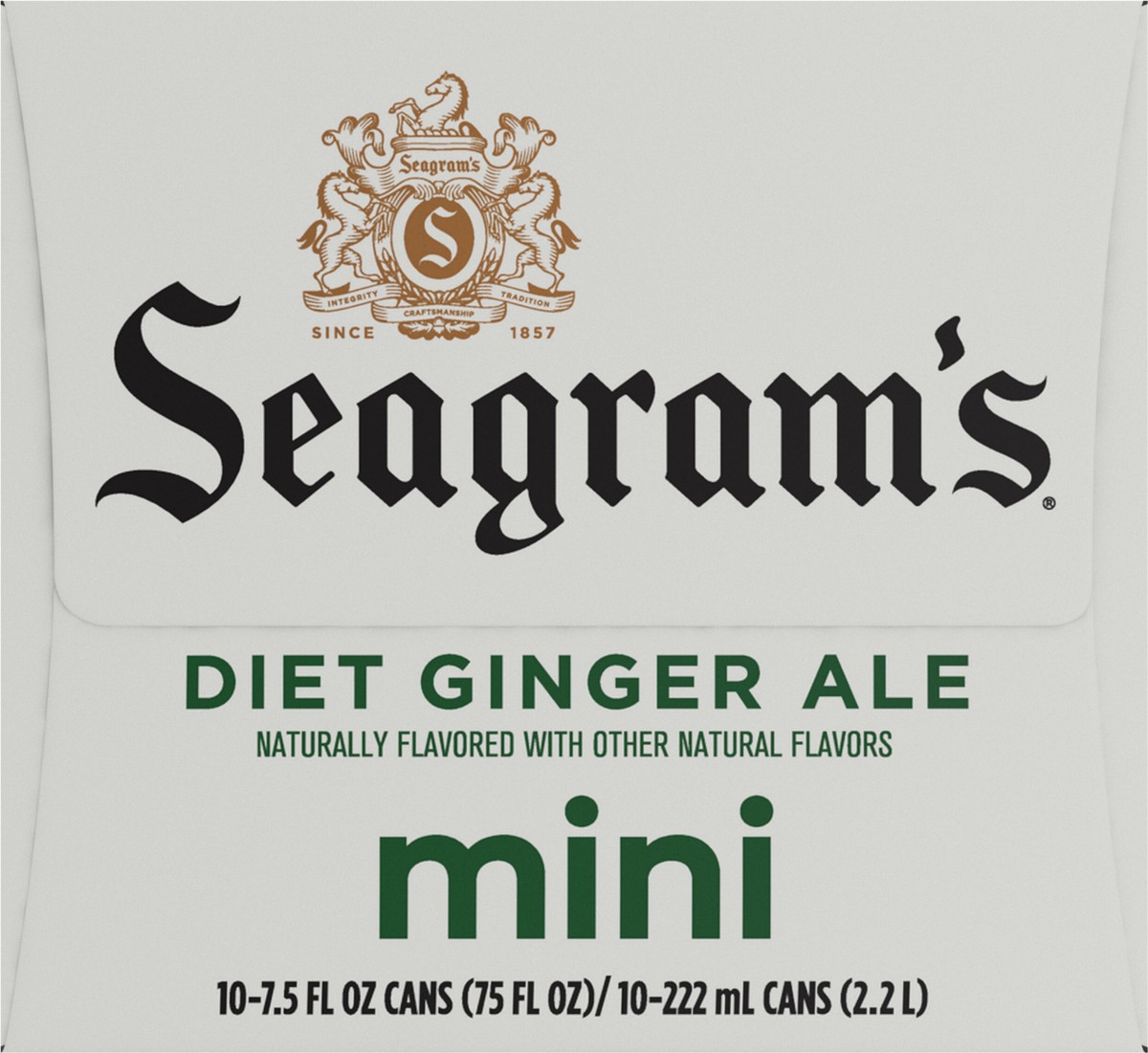 slide 10 of 12, Seagram's Zero Sugar Ginger Ale Fridge Pack Cans- 10 ct, 10 ct; 7.5 oz