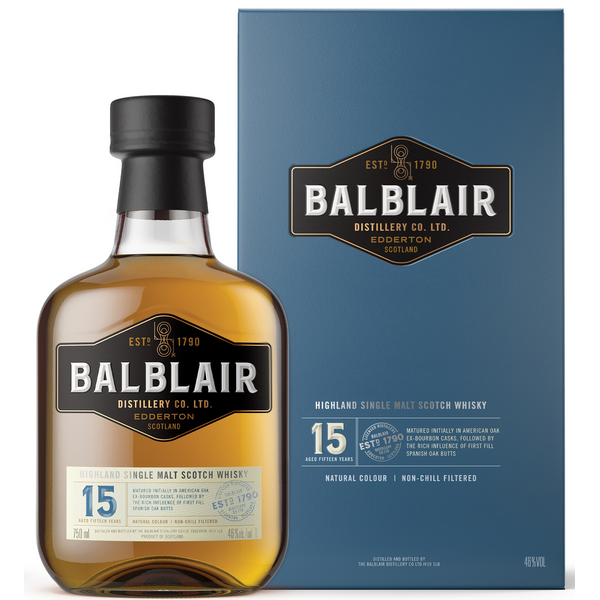 slide 1 of 1, Balblair Highland Single Malt Scotch Aged 15 Yr, 750 ml