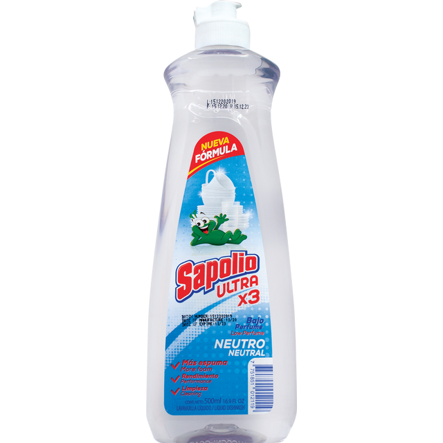slide 1 of 1, SAPOLIO Dishwashing Ultra Conc Neutral Btl, 16.9 oz