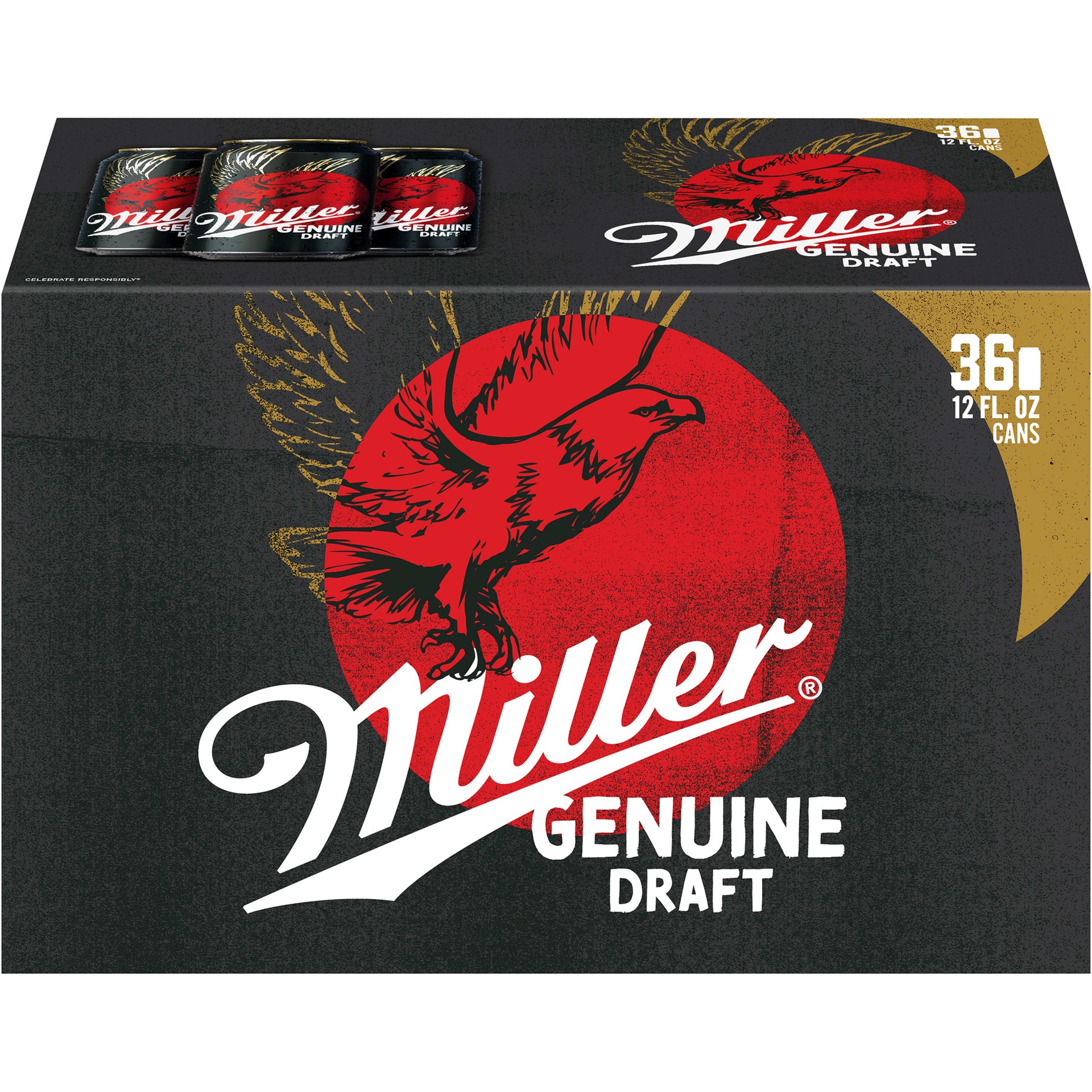 slide 4 of 5, Miller Genuine Draft, 36 pk, 12 oz cans, 4.6% ABV, 12 oz