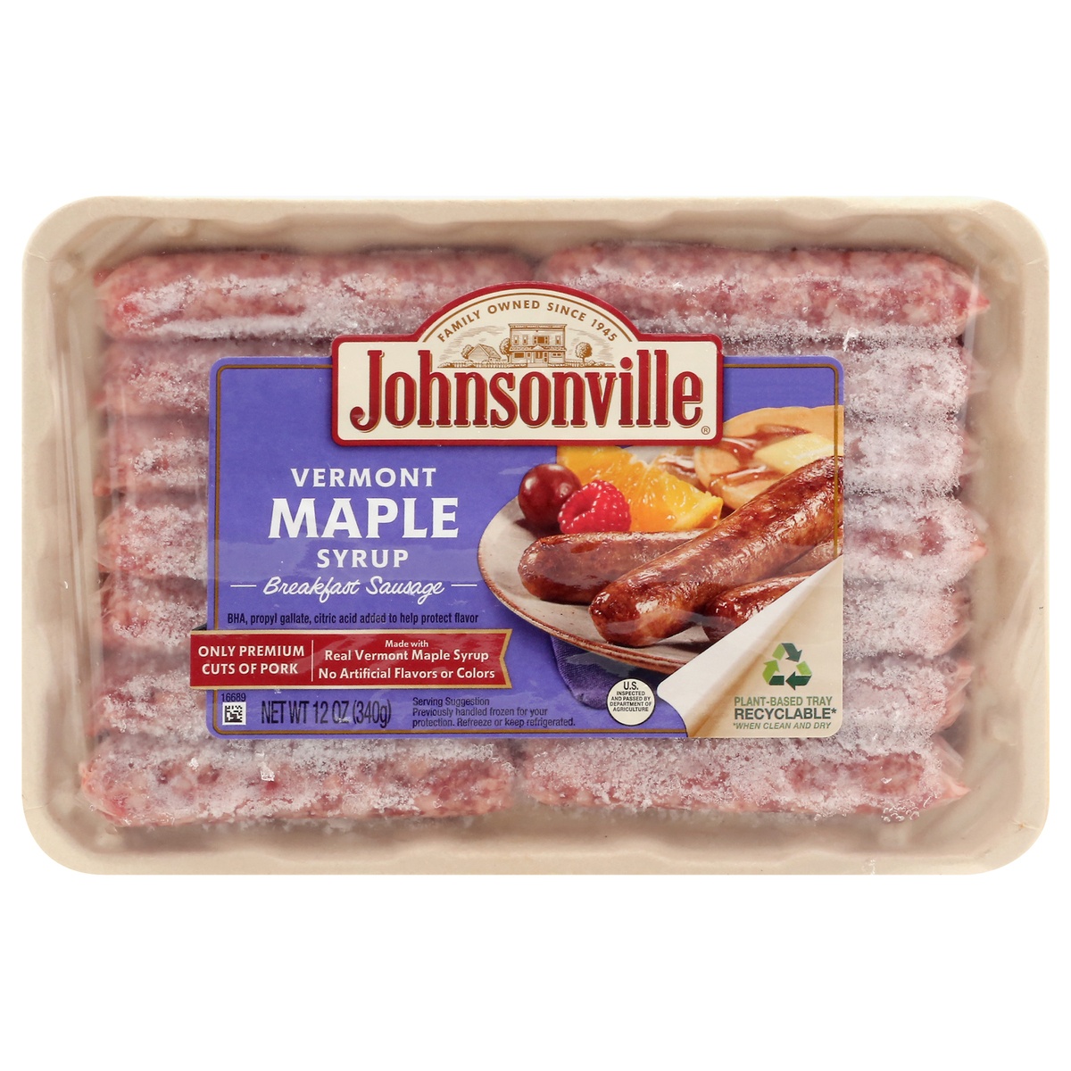 Johnsonville Vermont Maple Syrup Breakfast Sausage 12 oz 12 oz Shipt