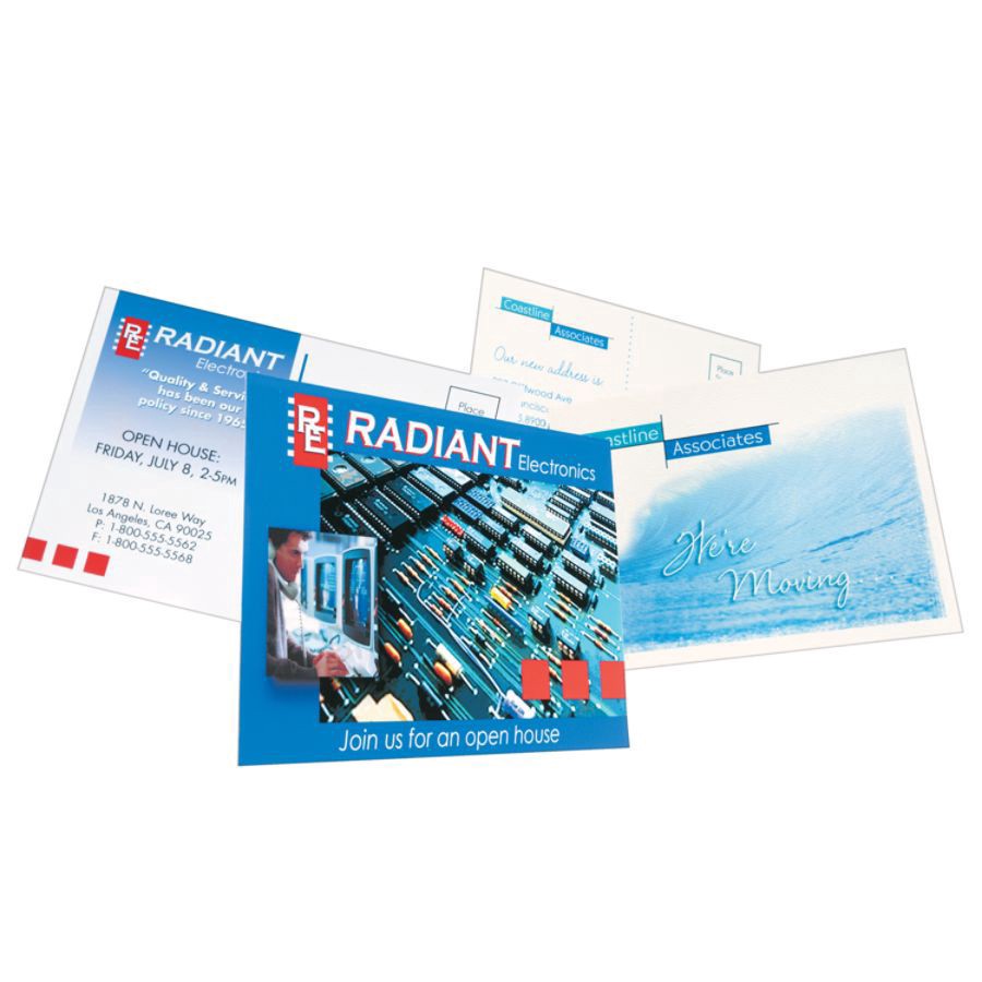 slide 4 of 10, Avery Inkjet Print-To-The-Edge Postcards, White, 100 ct