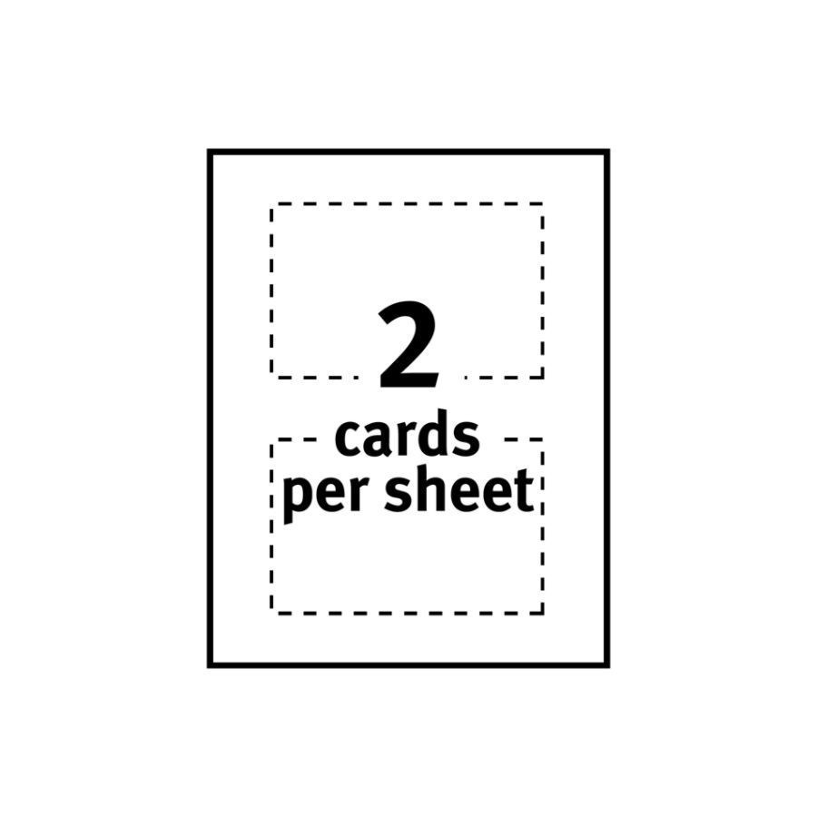 slide 5 of 10, Avery Inkjet Print-To-The-Edge Postcards, White, 100 ct