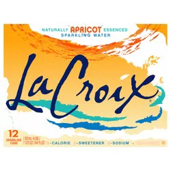 La Croix Apricot Sparkling Water - 12 Pack 12 oz