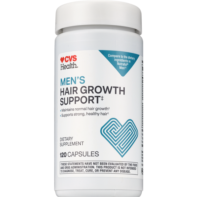 slide 1 of 1, Cvs Health Hair Growth Supplement For Men, 120 Ct, 120 ct