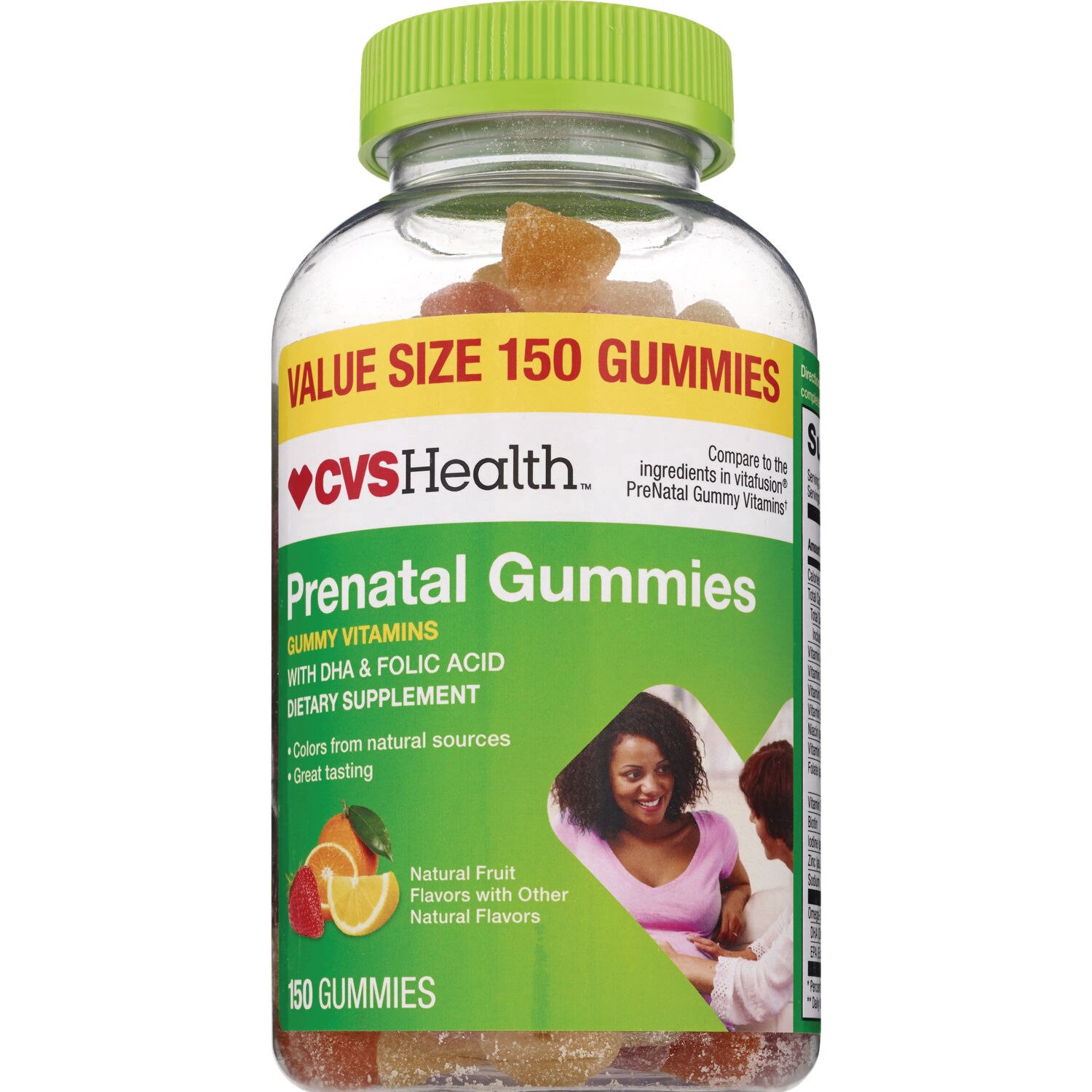 slide 1 of 1, Cvs Health Prenatal With Dha & Folic Acid Gummies, 150 Ct, 150 ct