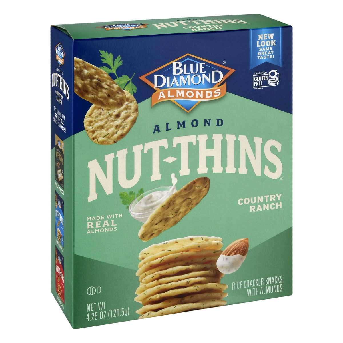 slide 2 of 9, Blue Diamond Nut Thins Country Ranch, 4.25 oz