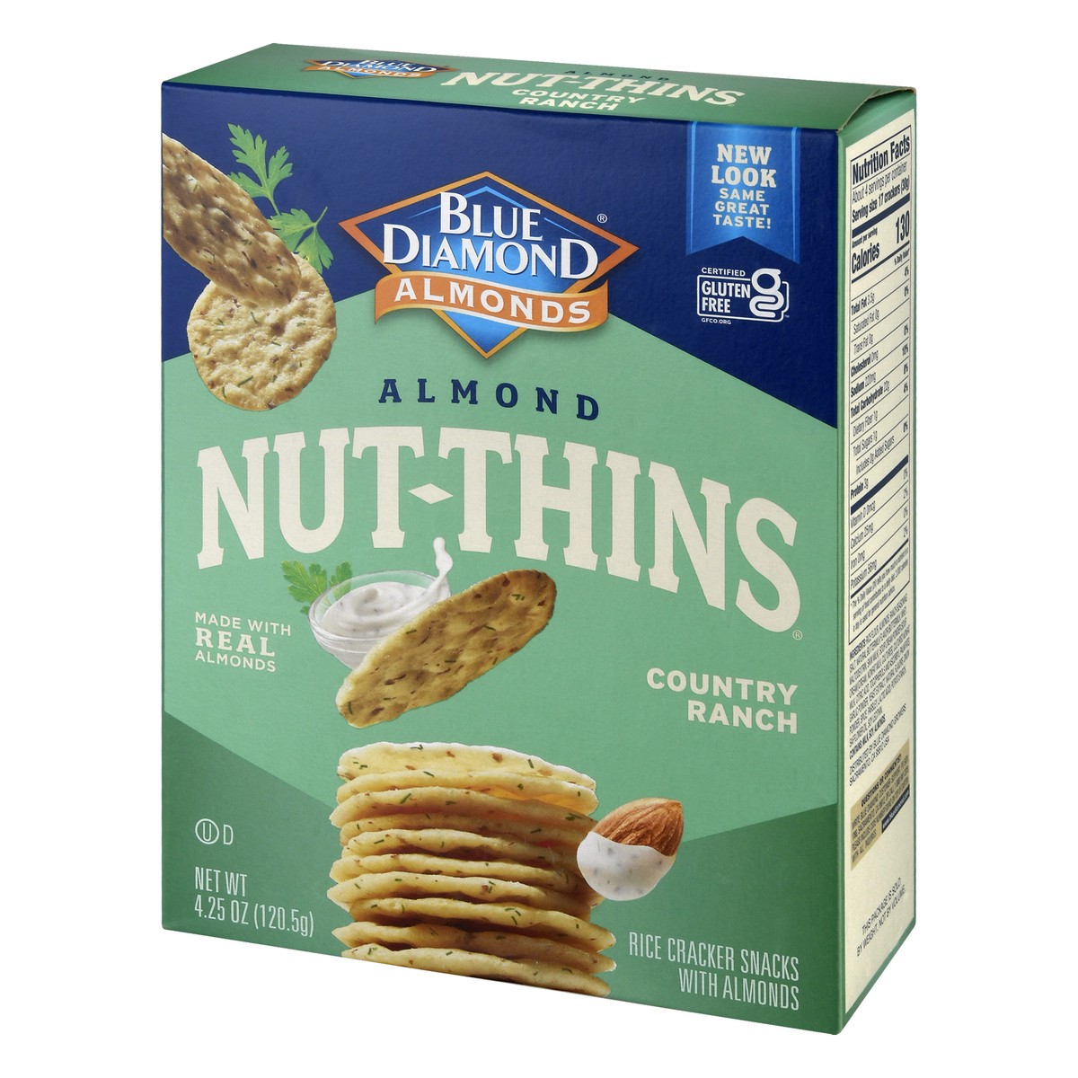 slide 3 of 9, Blue Diamond Nut Thins Country Ranch, 4.25 oz