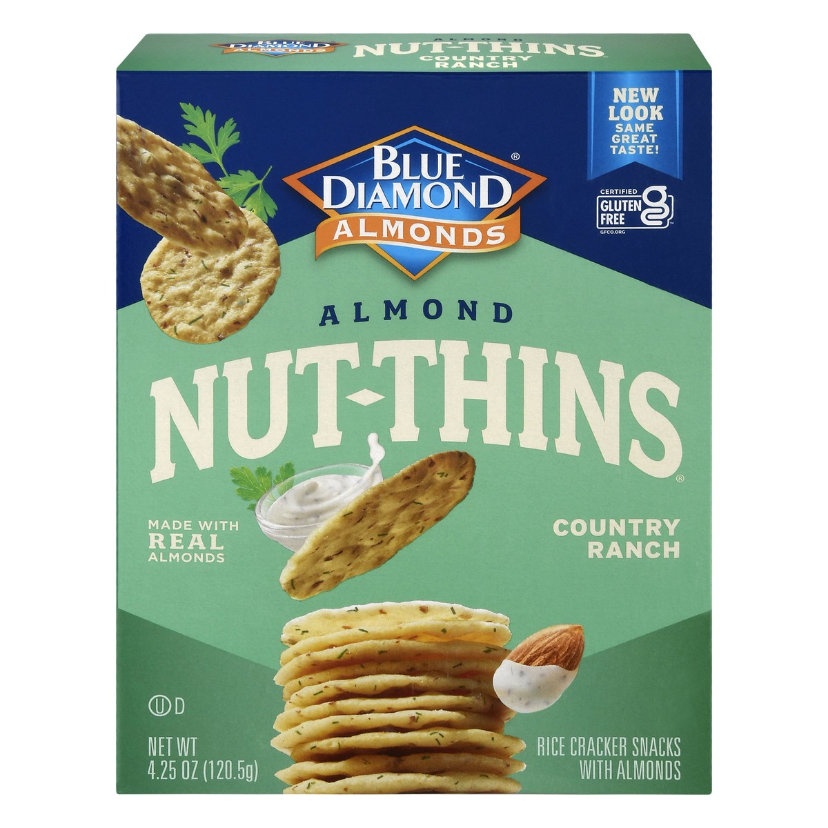 slide 1 of 9, Blue Diamond Nut Thins Country Ranch, 4.25 oz