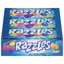 Razzles Gum - 24 x 1.4 oz Packages