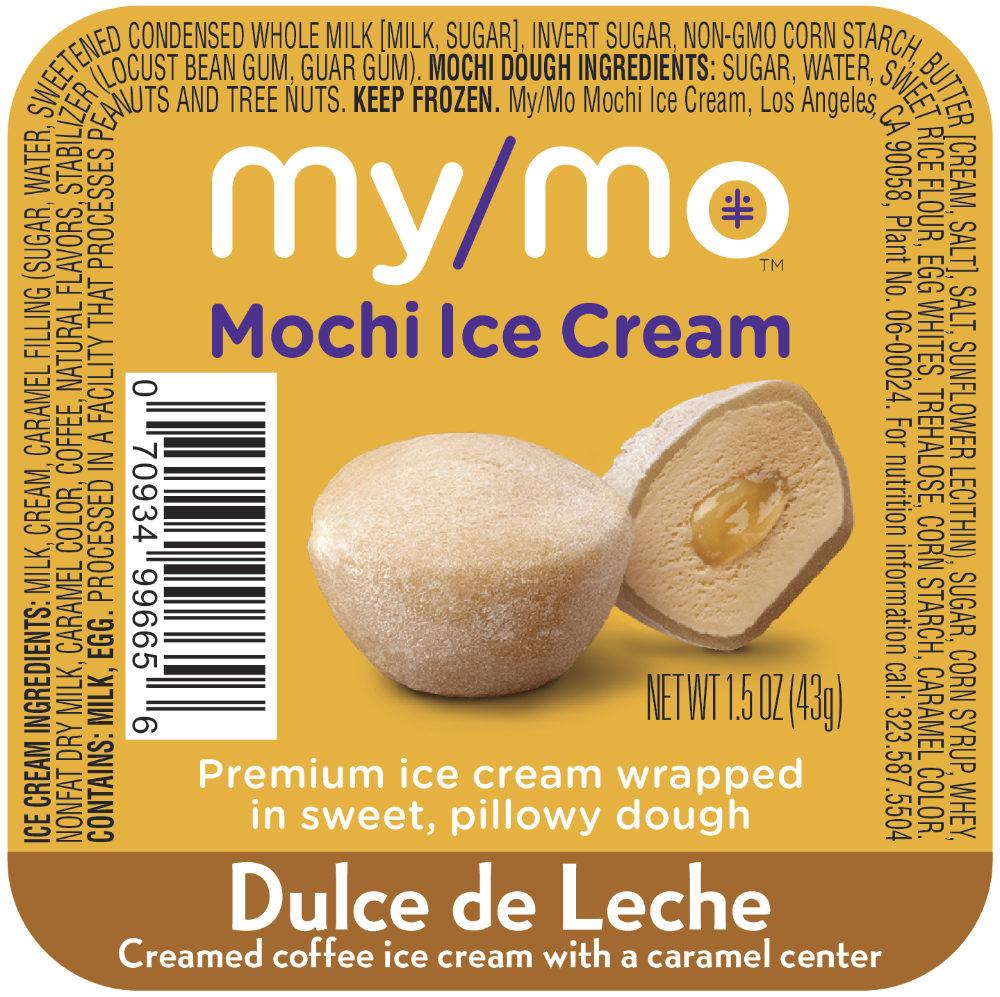 slide 1 of 1, My/Mochi Ice Cream Single Serve Dulce de Leche, 1.25 oz