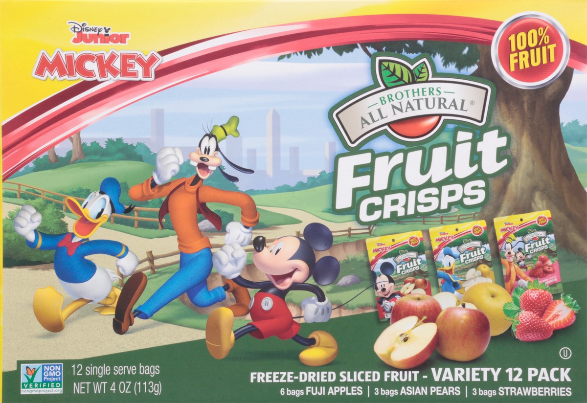 slide 3 of 14, Brothers All Natural Variety 12 Pack Disney Junior Fruit Crisps 12 ea, 12 ct