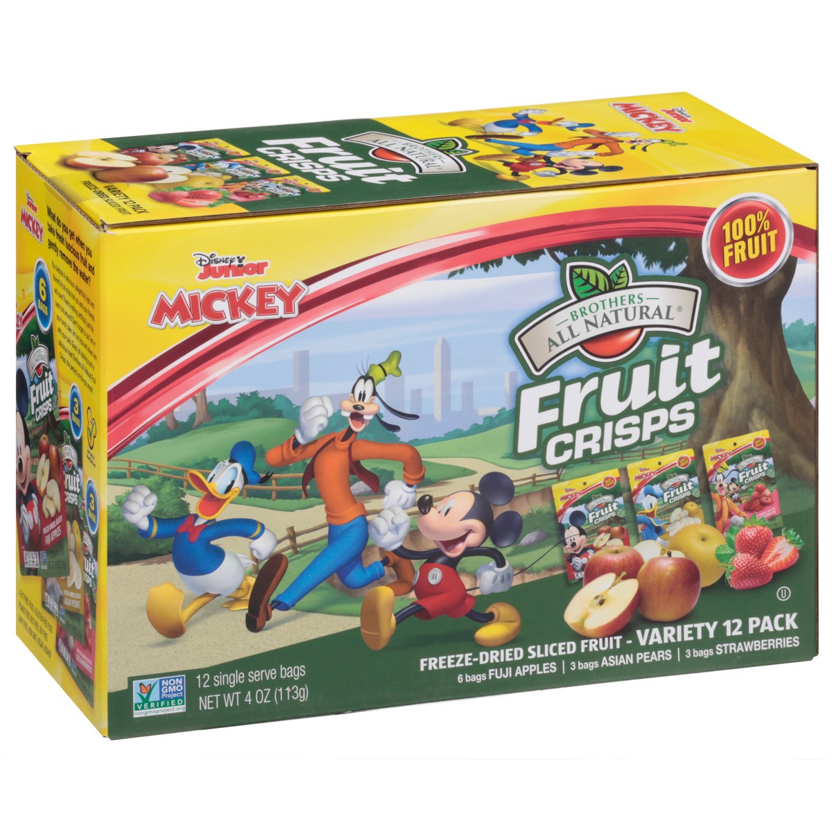 slide 4 of 14, Brothers All Natural Variety 12 Pack Disney Junior Fruit Crisps 12 ea, 12 ct