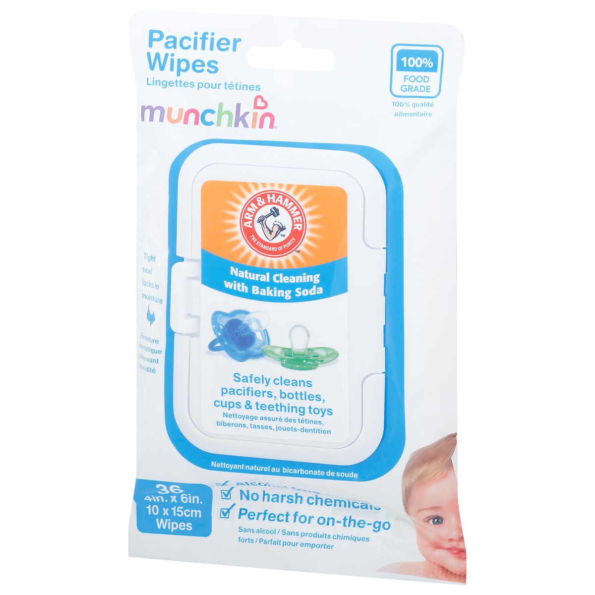 slide 3 of 11, Munchkin Arm & Hammer Pacifier Wipes, 36 ct